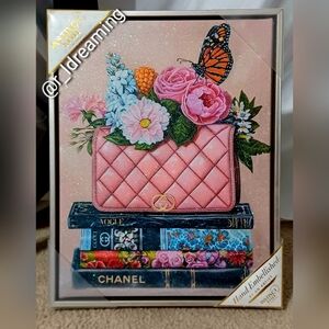 New Perched Butterfly Books Canvas Fashion Art by Art Remedy Size 10" X 15"